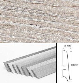 Плинтус Berry Alloc 9320-4471 Elegant Light (Natural) Oak, 1 м.п.